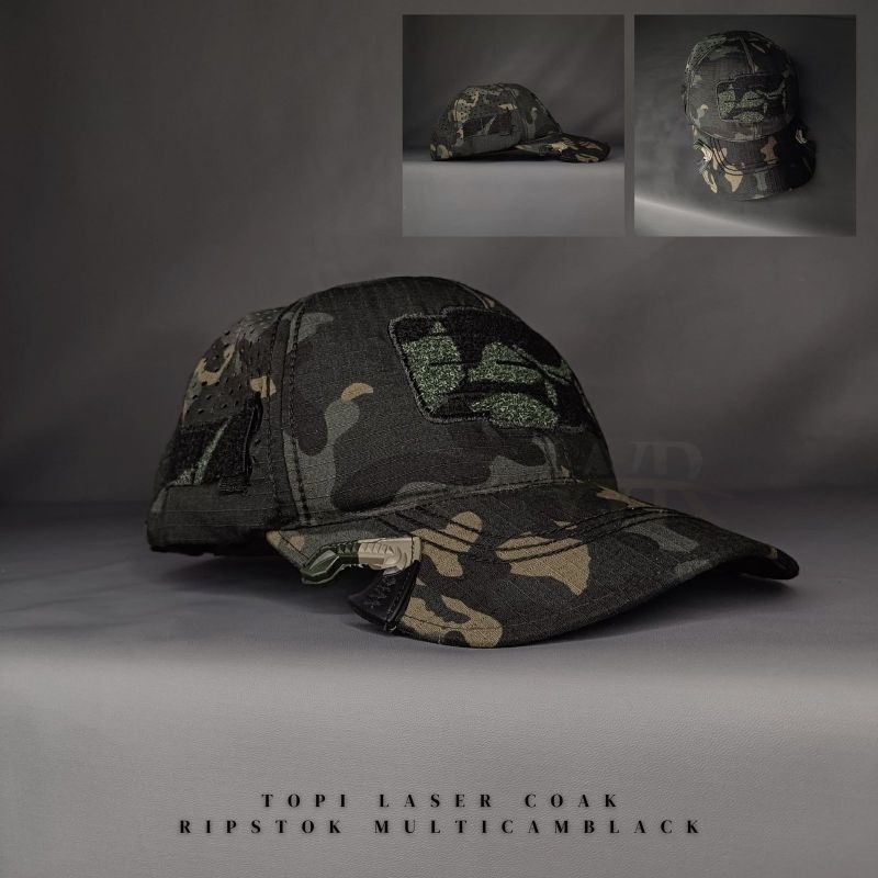 Topi Tactical TNI Polri / Topi Tactical Laser Coak MulticamBlack