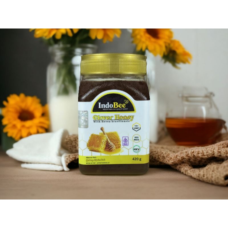

Indobee + Clover Honey Hevea Brasiliensis + Premium Quality Honey