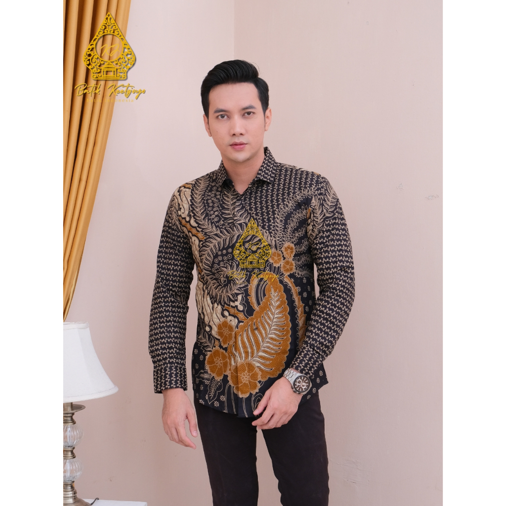 Baju Batik Pria Lengan Panjang Terbaru Batik Slimfit Jumbo Terlaris/Kemeja Batik hendrawan