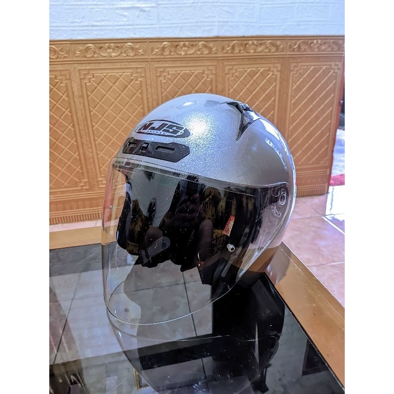 helm NJS Kronoz silver steel bekas second