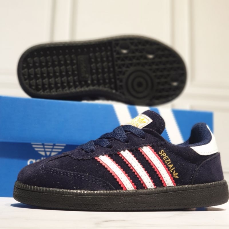 ADIDAS SPEZIAL KIDS NAVY LIS PUTIH KOMBINASI MERAH