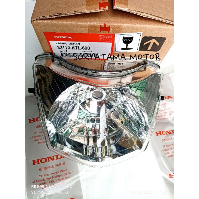 lampu depan supra fit new reflektor supra fit new asli