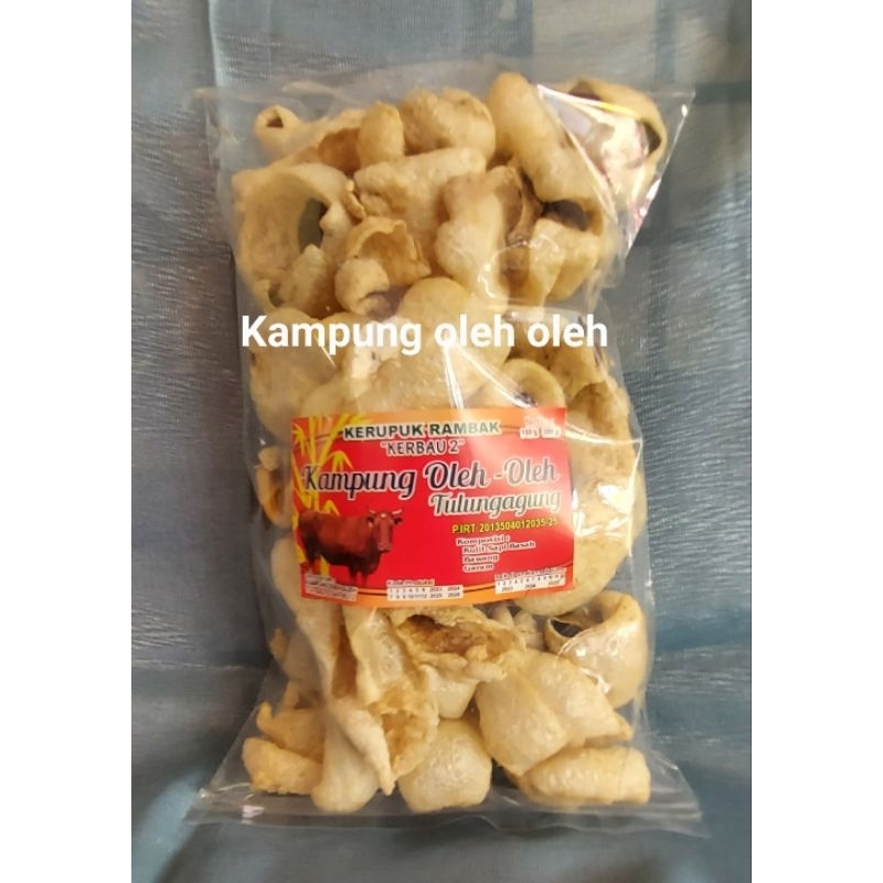 

krupuk rambak kerbau irengan kulit luar 100gram