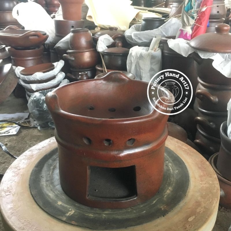 Anglo Gerabah Tanah Liat – Tungku Tradisional Ukuran Kecil, Sedang, Besar