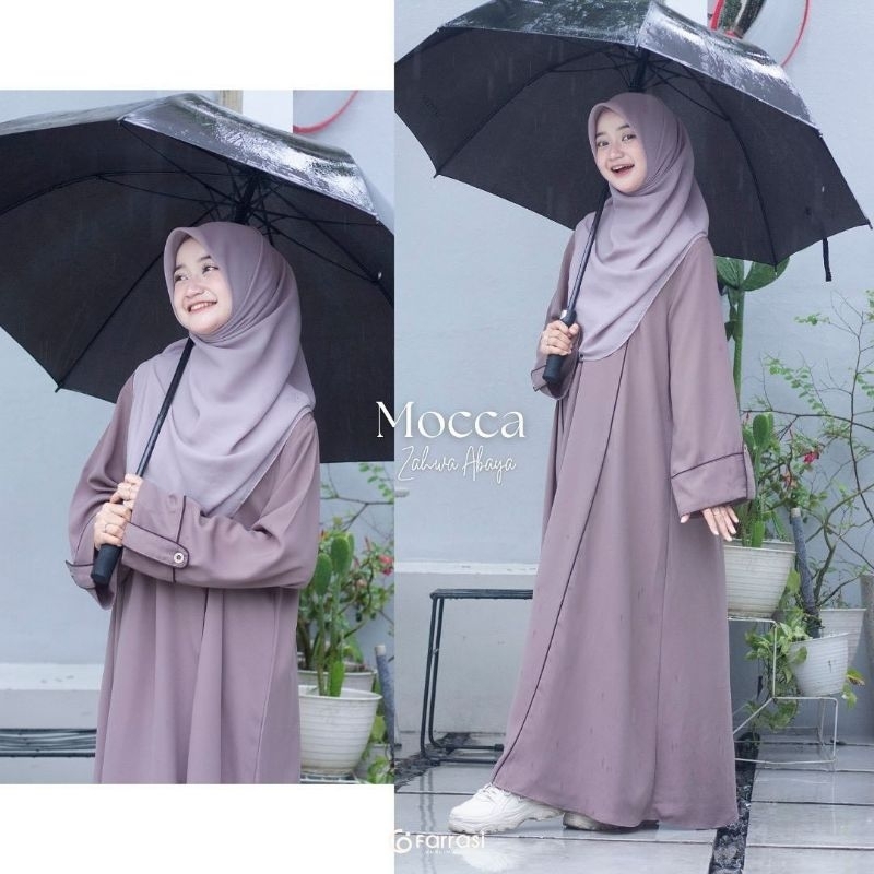 Zahwa Abaya Anak Perempuan Tanggung Crinkle Airfllow Premium Usia 9-17 Tahun Abaya Polos Anak Terbar