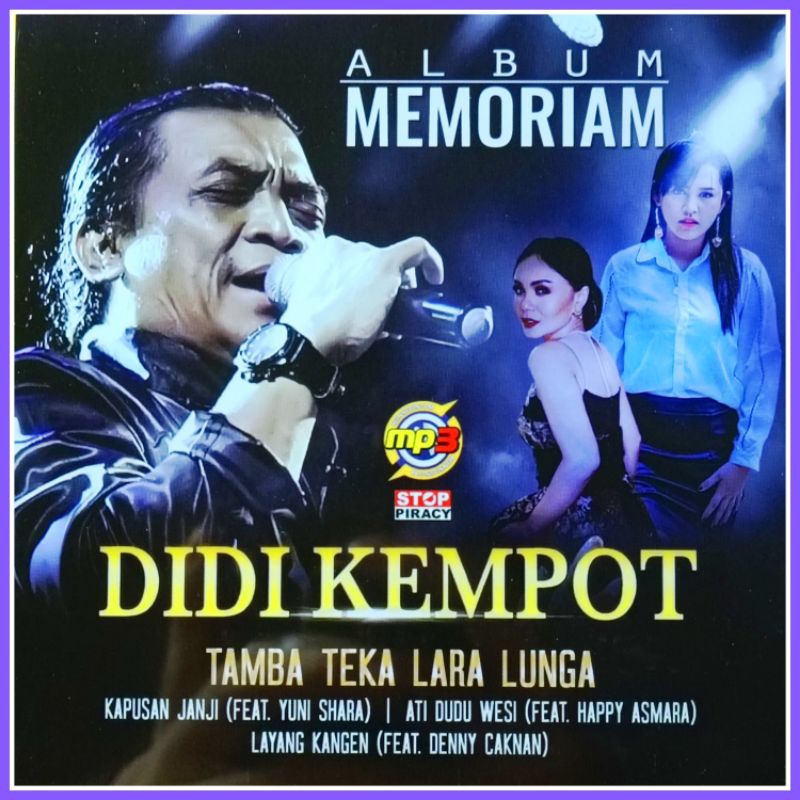 Kaset MP3 Audio Musik 145 Lagu Jawa Campursari DIDI KEMPOT Pilihan Album Terpopuler