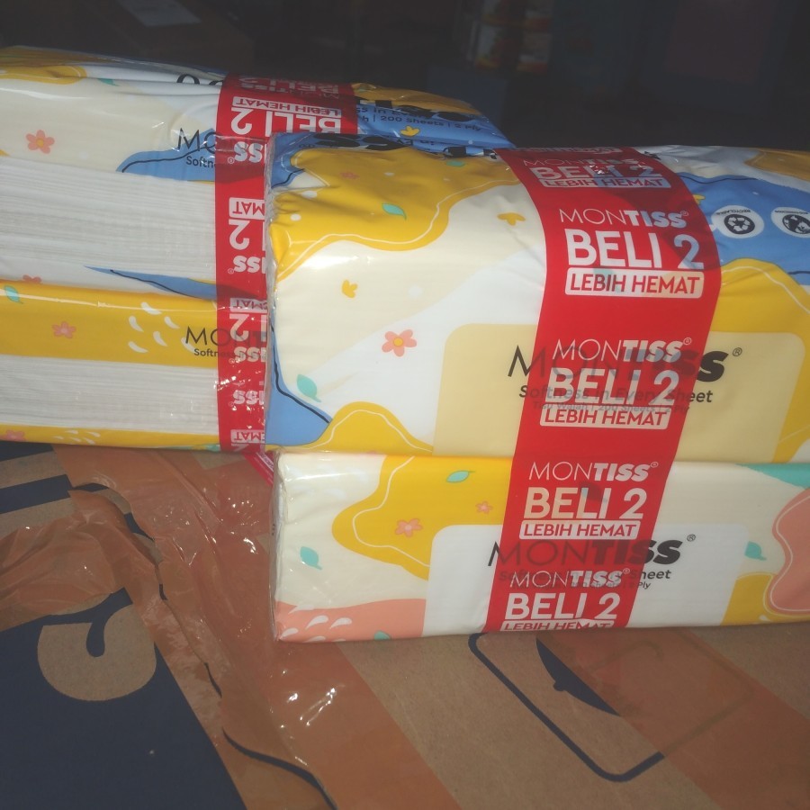 (Buy 1 Get 1) Tissue MONTISS / NICE 200 Sheet 2 Ply