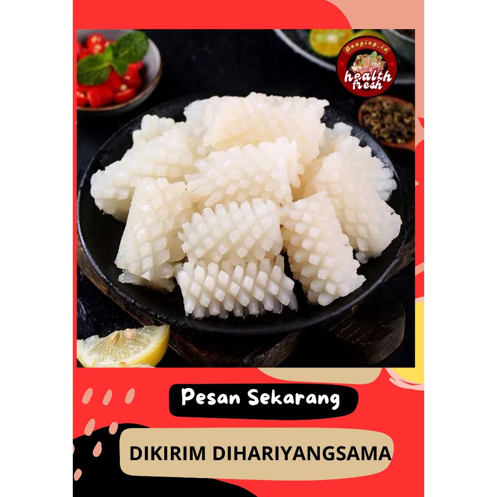 

Cumi Flower Frozen Squid Flower Cumi kembang Import Premium