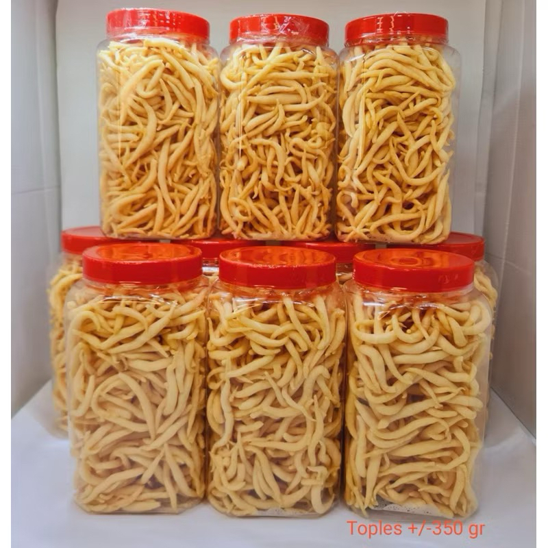 

350gram Telor Gabus Keju Asin Renyah stik keju Captain Cemilan keju cheese snack makanan ringan