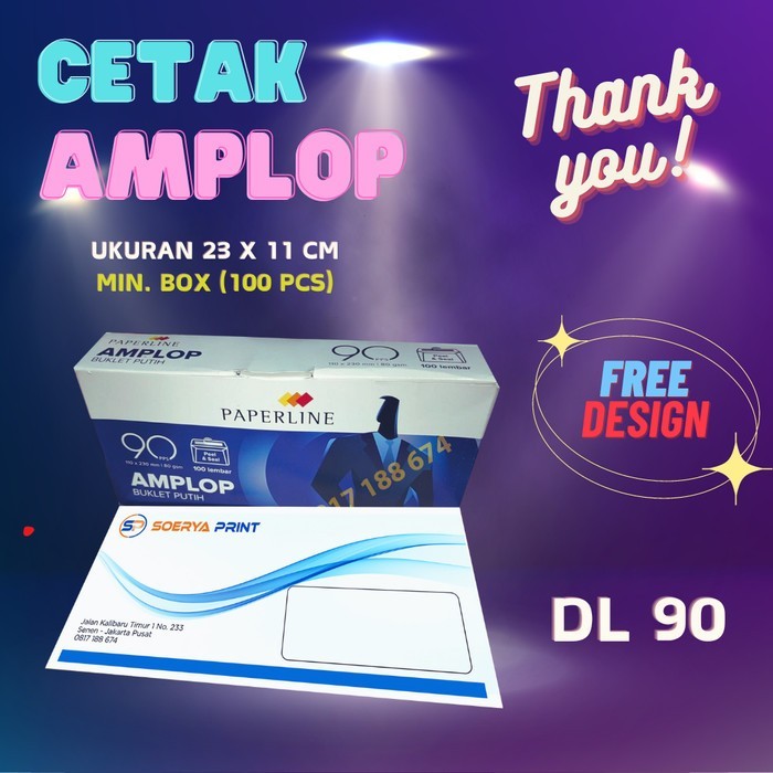 

CETAK AMPLOP PUTIH 23 X 11 cm