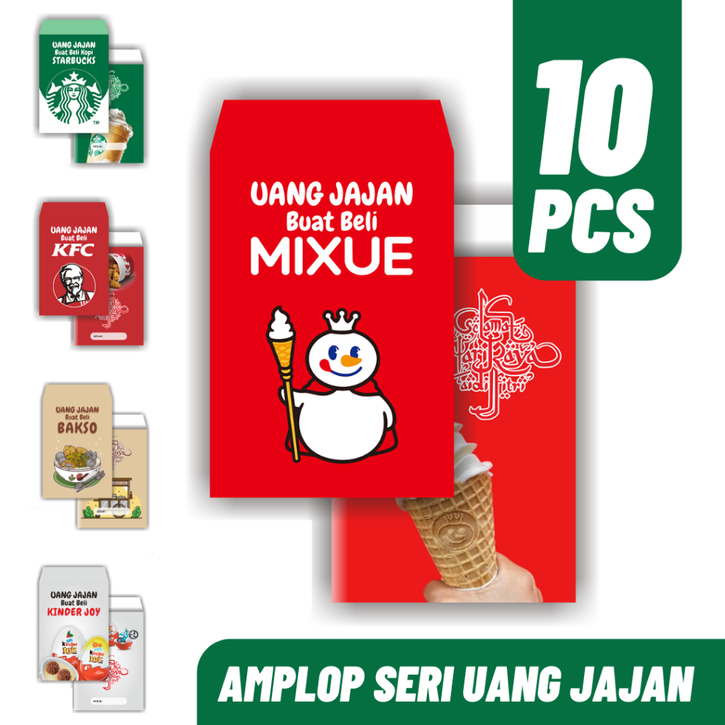 

PROMO AMPLOP LEBARAN MOTIF UANG JAJAN 10 PCS - TERLARIS