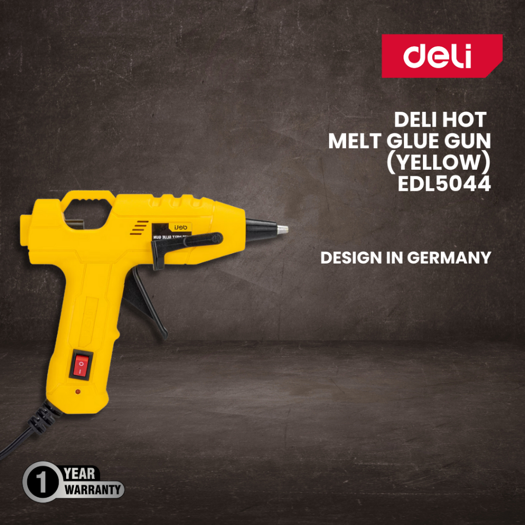 

DELI Hot Melt Glue Gun (YELLOW)EDL5044 LEM TEMBAK / DELITOOLS.STORE
