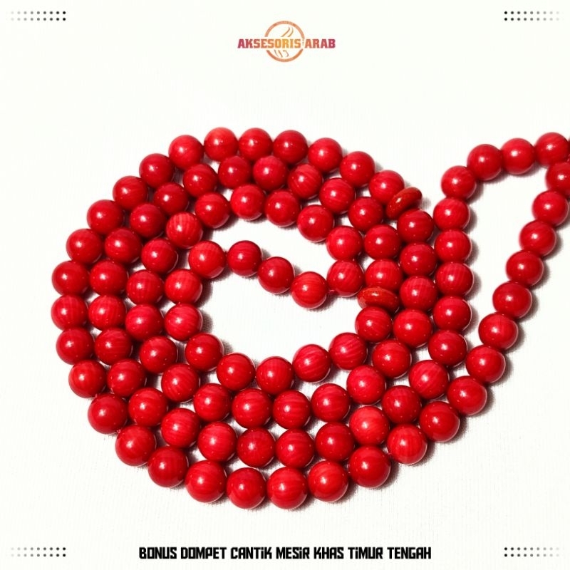 Tasbih Marjan Taiwany Asli Impor Mesir