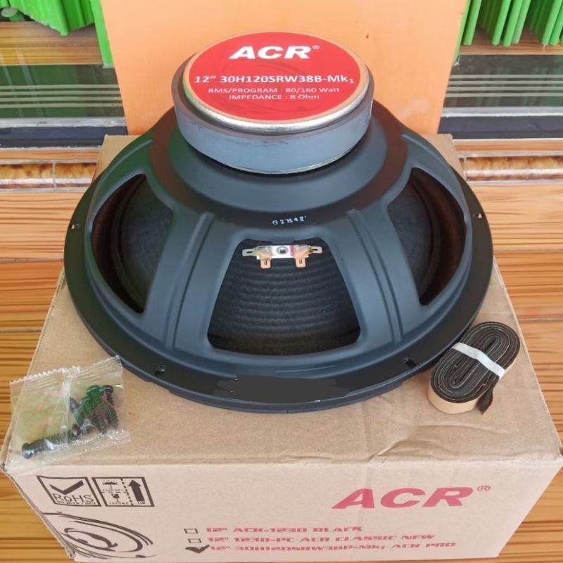 Speaker 12 inch ACR WOOFER 30H120SRW38B-Mk1 Speaker ACR PRO 12INCH