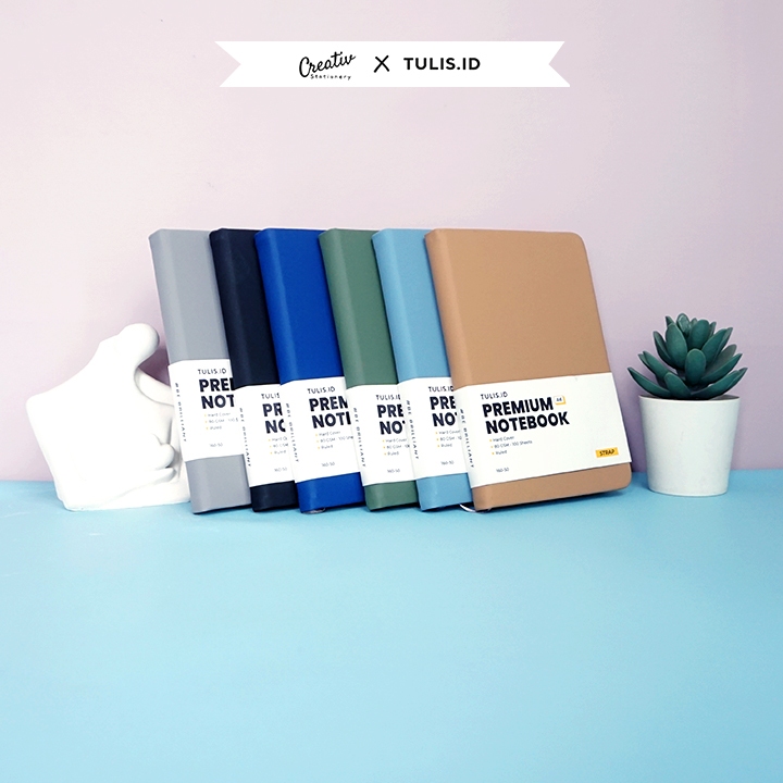 

[Tulis.Id] Premium Leather Mini Notebook With Elastic Band Hardcover A6 Buku Catatan Kulit