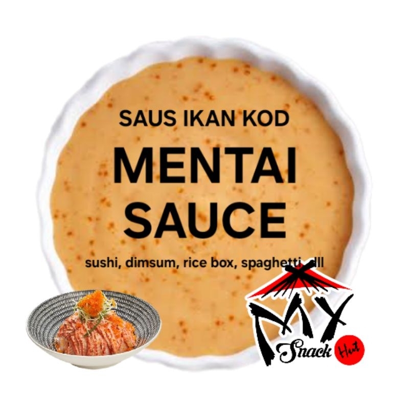 

MENTAI SAUCE 250GR JAPANESE PREMIUM SAUS MENTAIKO TOBIKO TOPING SUSHI DIMSUM SPAGHETTI RICE NASI BOX