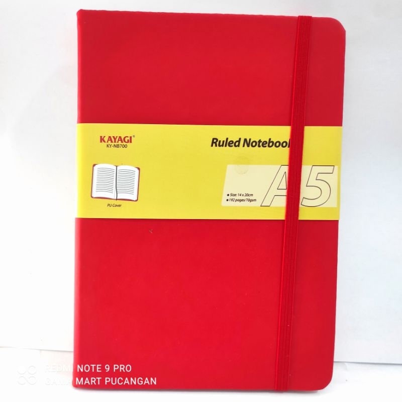 

Kayagi notebook A5 buku tulis tebal buku catatan bergaris 96 lembar