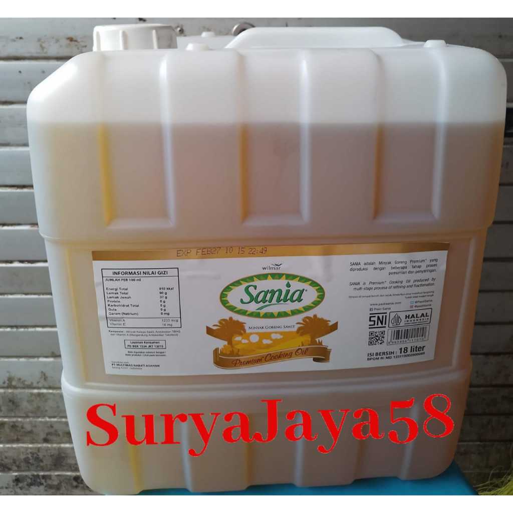 

Sania 18L derigen |Minyak goreng sania 18L derigen | Sania Minyak Goreng Premium 18L derigen | minyak goreng sania bib 18l