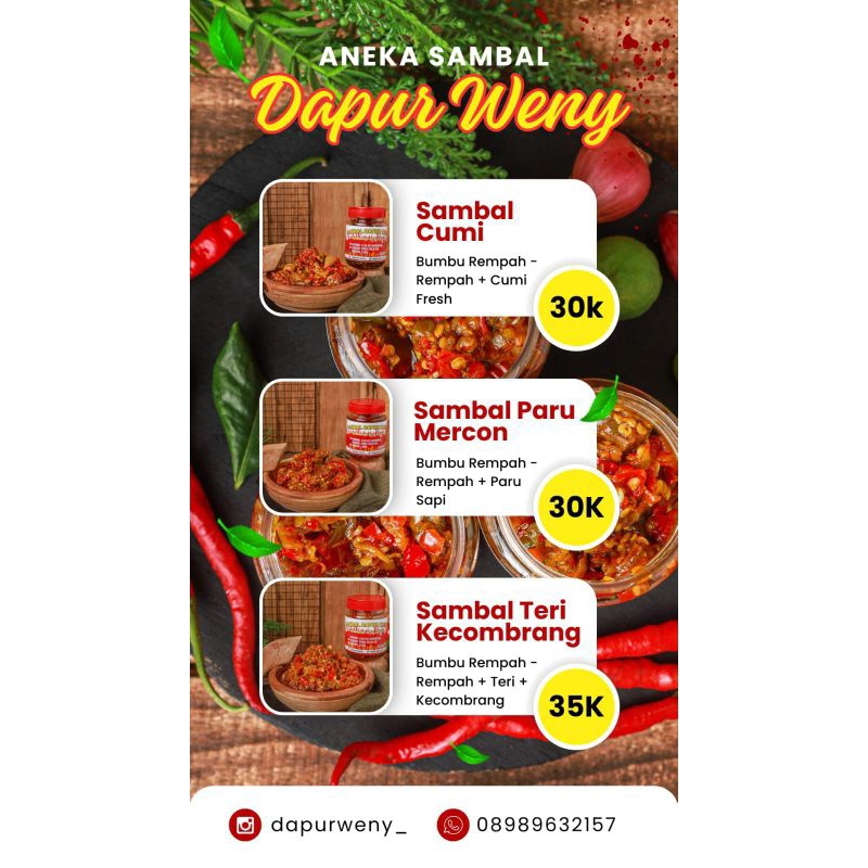 

Sambal Home Made Dapur Weny Anyer