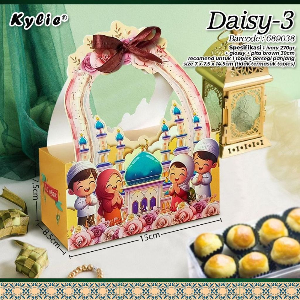 

BOX HAMPERS IDUL FITRI 2025 / DUS BOX HAMPERS LEBARAN / DUS BOX HAMPERS KUE KERING / DUS BOX HAMPERS TOPLES IDUL FITRI - DAISY 3 MURAH BERKUALITAS