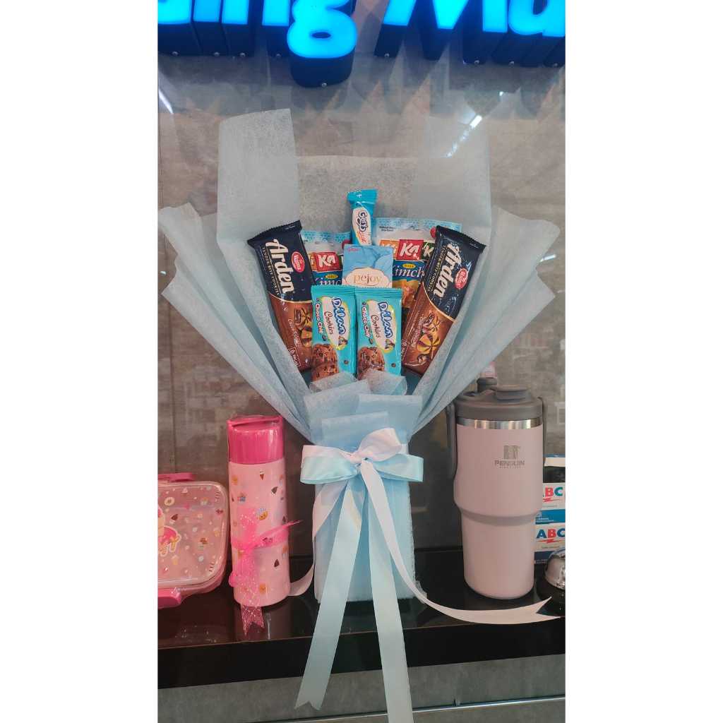 

Bouquet Snack Unik, Lucu, & Murah - Hadiah Ulang Tahun, Anniversary, Wisuda