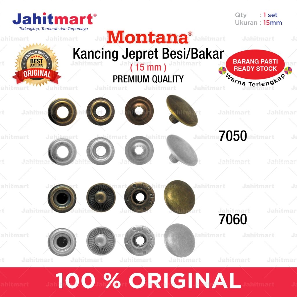 Kancing Jepret - Snap Besi (isi 4) /Set