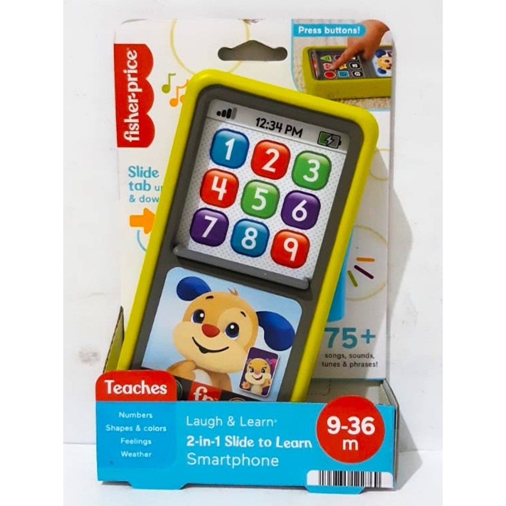 Fisher Price Laugh & Learn 2-In-1 Slide To Learn Smartphone Musical Toy