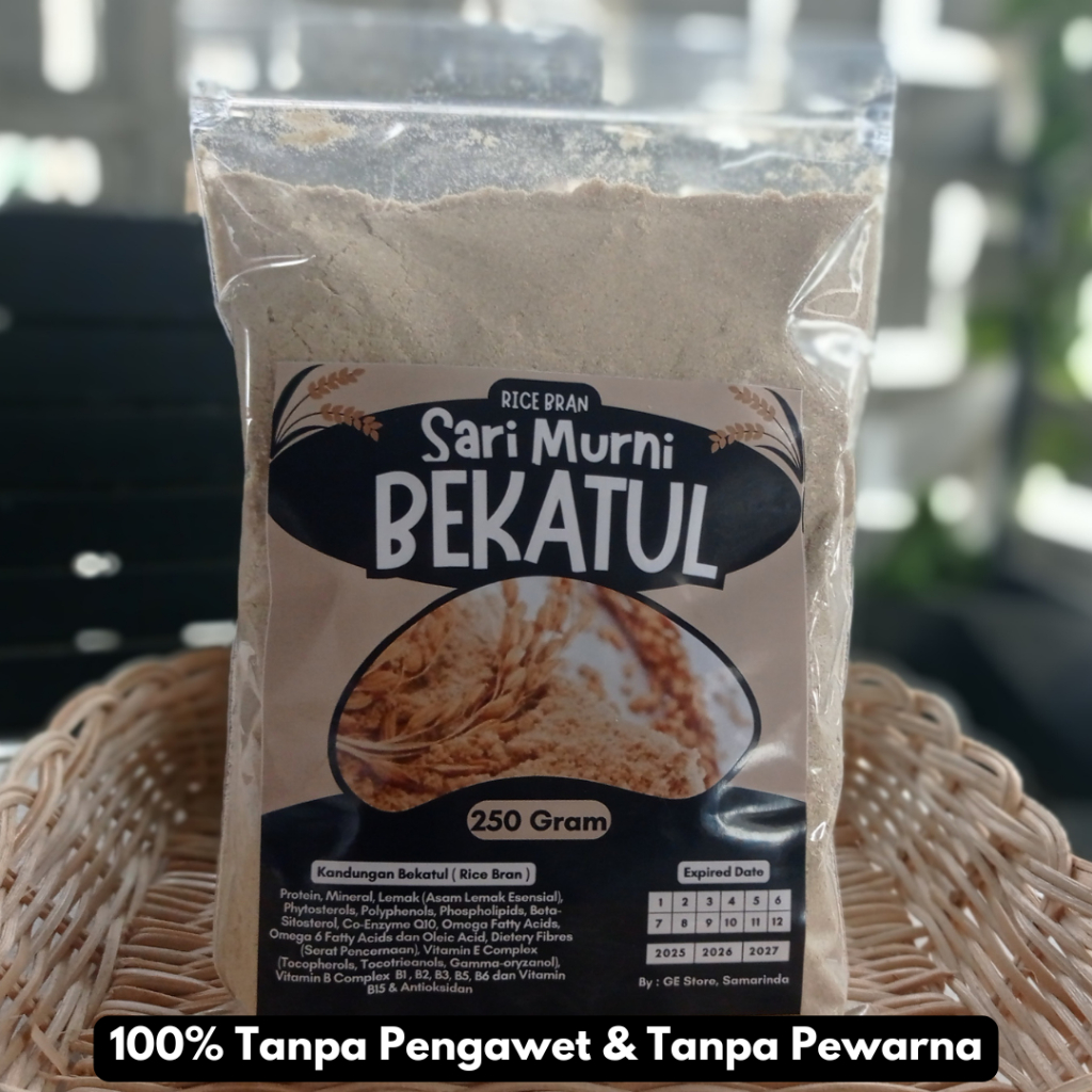 

SARI MURNI BEKATUL (RICE BRAN) 250 GRAM | TANPA PENGAWET DAN PEWARNA | KANKER, DIABETES, JANTUNG, AUTOIMUN, OBESITAS, SYARAF, LIVER, KOLESTEROL, KULIT & ASMA