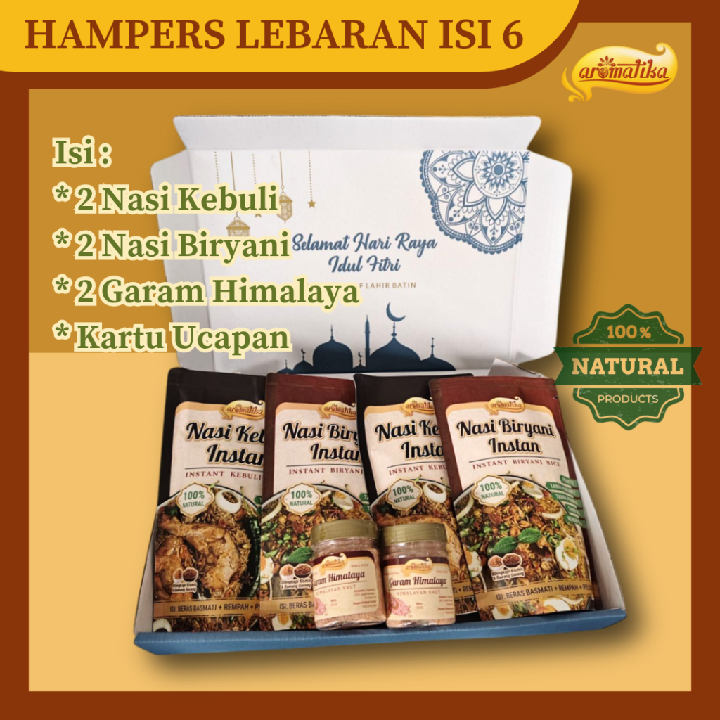 

Hampers Spesial Lebaran 2025: Nasi Kebuli & Nasi Biryani Instan