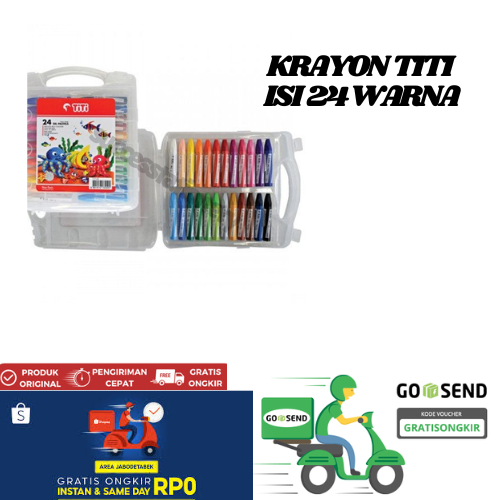 

Crayon/Oil pastel TiTi 24 warna ( 1set )