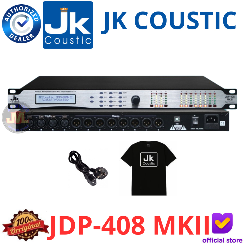 JK Coustic JDP408 MKII Speaker Management Original JK Coustic JDP-408 MK2 DLMS USB