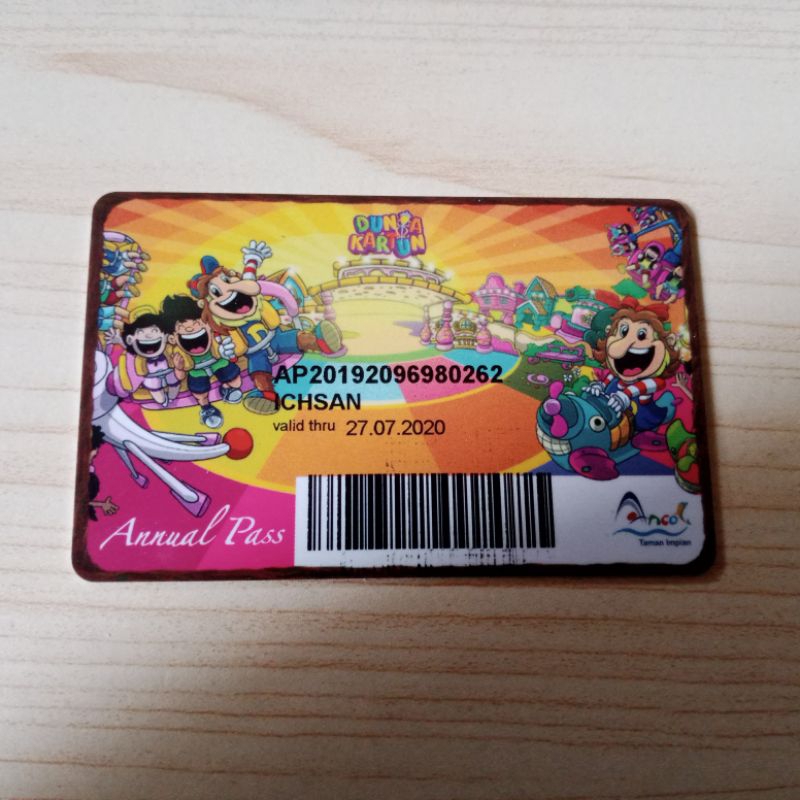 Kartu Jadul Dufan Ancol