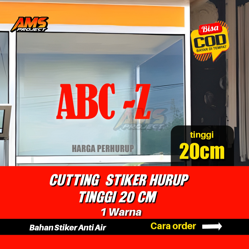 

Cutting Stiker HURUP Tinggi 20cm 1 Warna