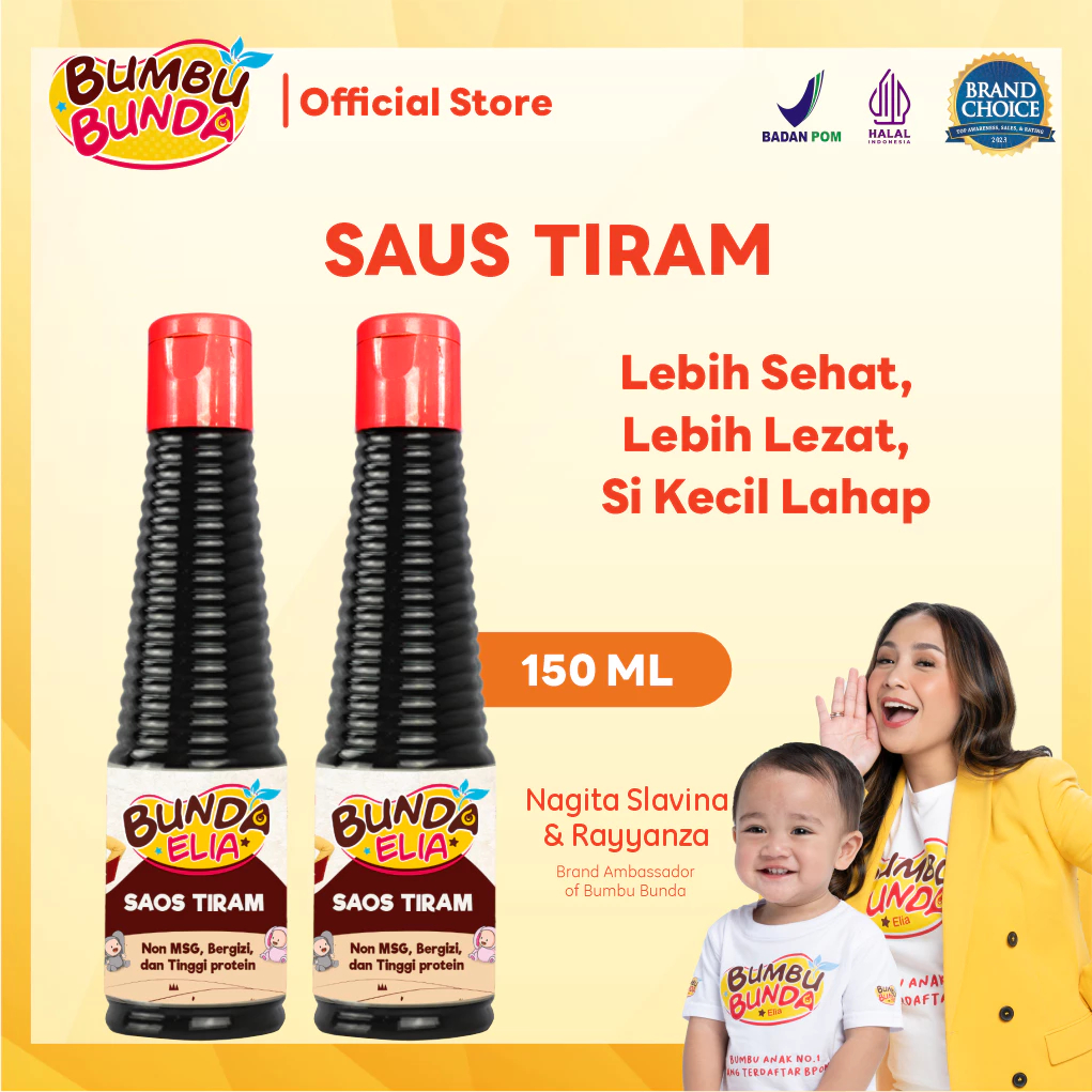Bumbu Bunda Elia Saus Tiram Non MSG / Bumbu MPASI / Saos Tiram Non MSG / Saus Tiram Halal