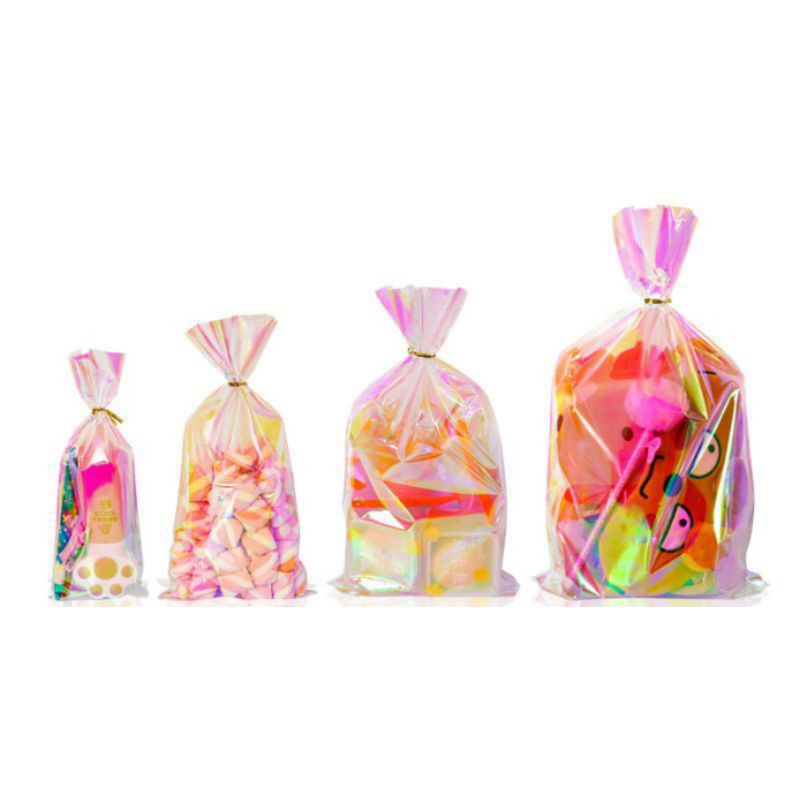 

(10PCS) PLASTIK ULTAH HOLOGRAM/PLASTIK ULANG TAHUN/GOODIE BAG/HAMPERS/TAS KANTONG ULTAH