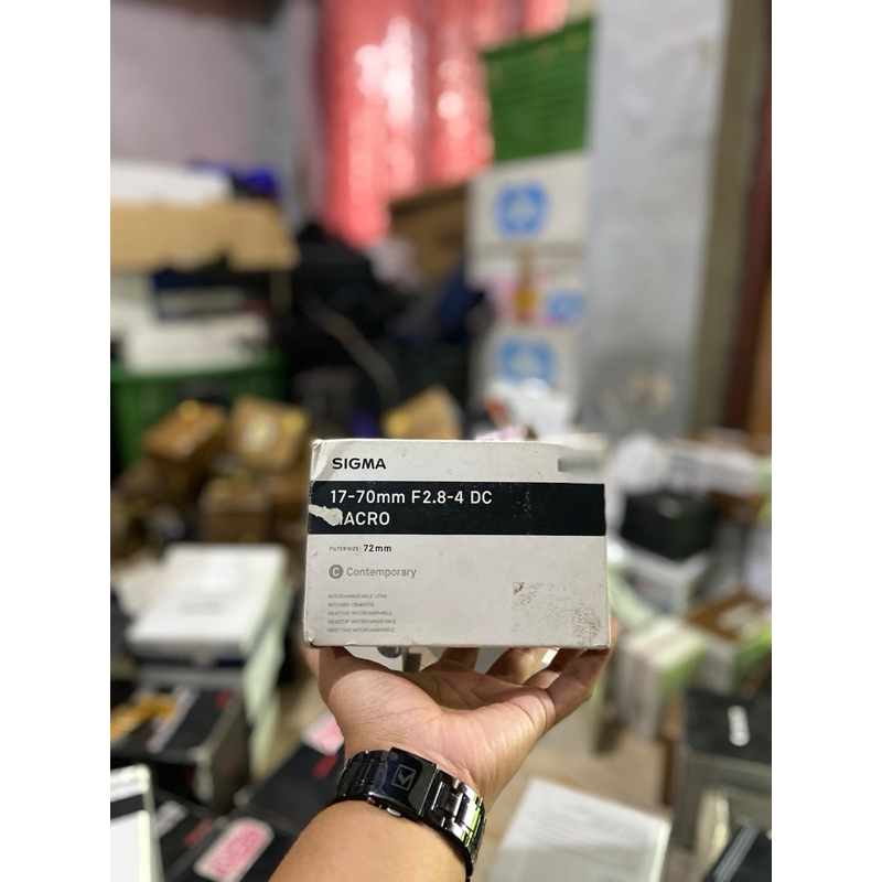 BOX LENSA SIGMA 17-70mm f2.8 for canon fuji sony