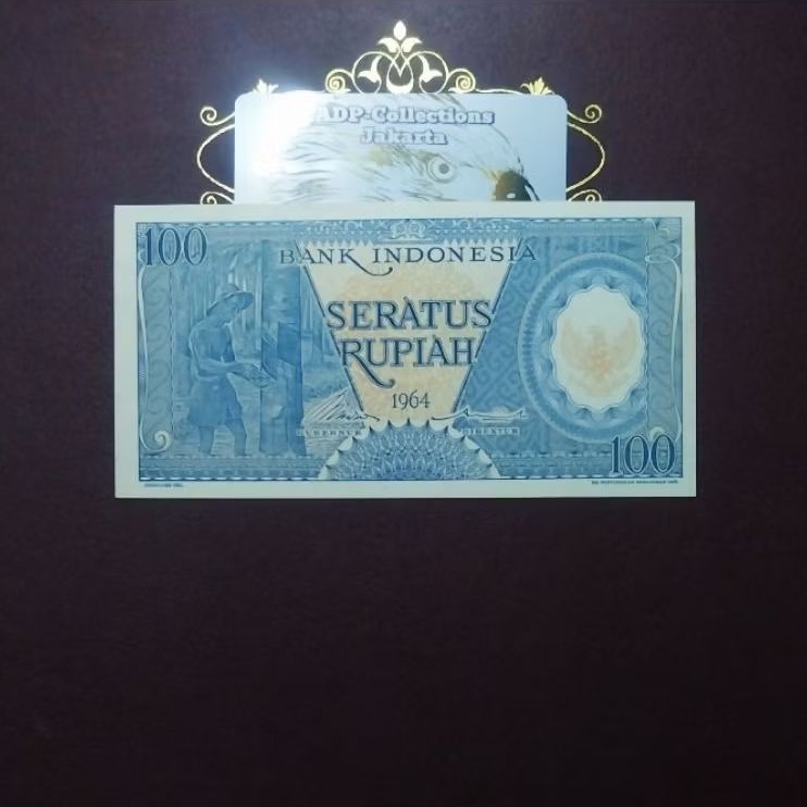 Uang kuno 100 pekerja biru 1964