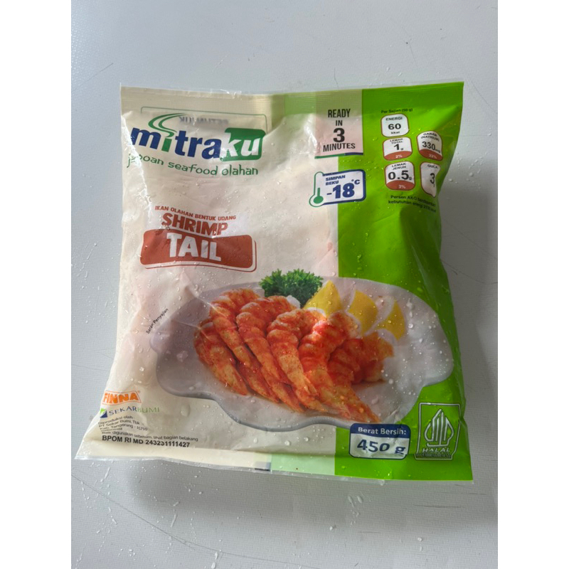 

Shrimp Tall/Ekor Udang Mitraku 250g/450g