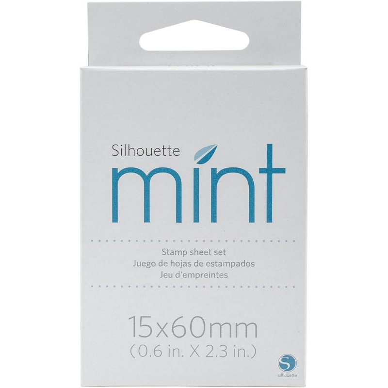 

Silhouette Mint stamp sheet set 15x60mm