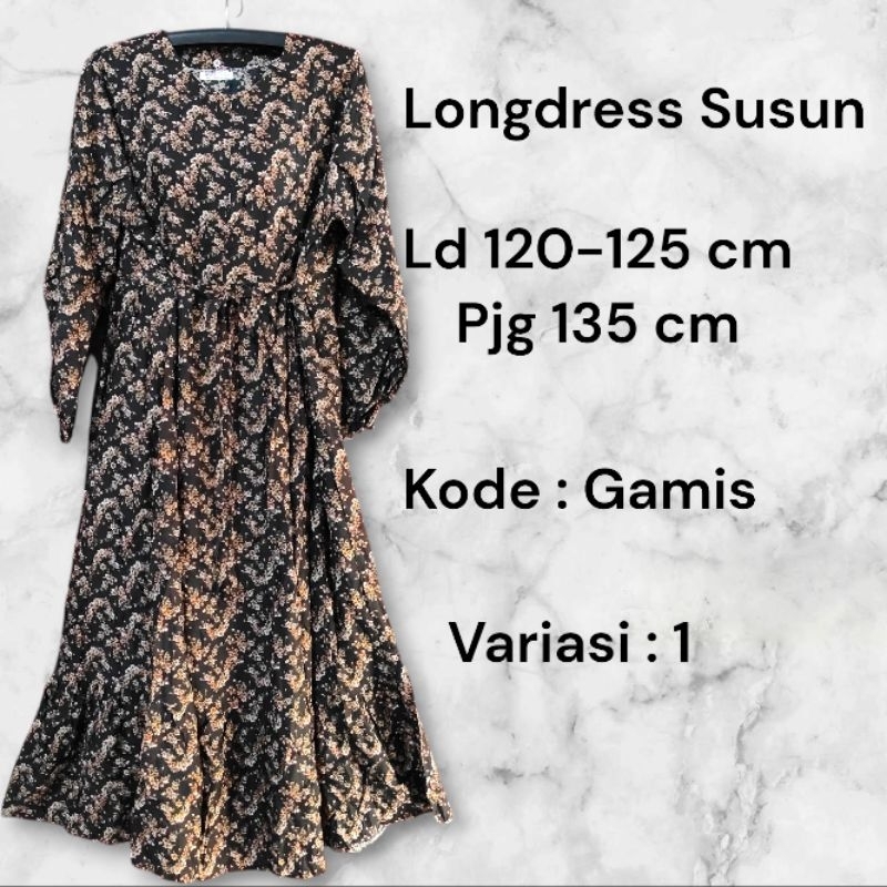 Gamis Susun Rayon Menyusui Gajah Putih Daster