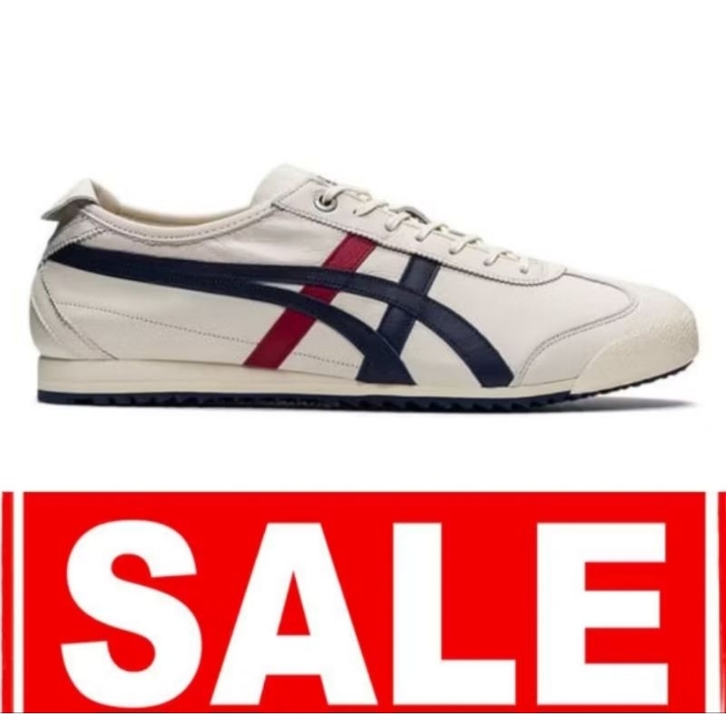 Sepatu Ontisuka Tiger Original Mexico66 sd cream blue red