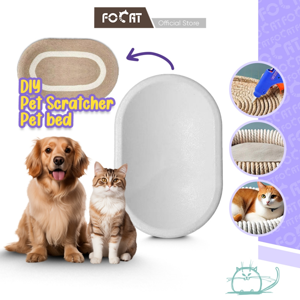 FOCAT Garukan Kucing Sterofoam M60 Garukan/Kasur Kucing Anjing DIY [HANYA JUAL STEROFOAM]