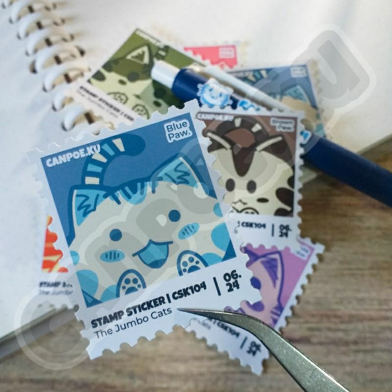 

Stamp Sticker Pack Vinyl Doff Laminated - The Jumbo Cats