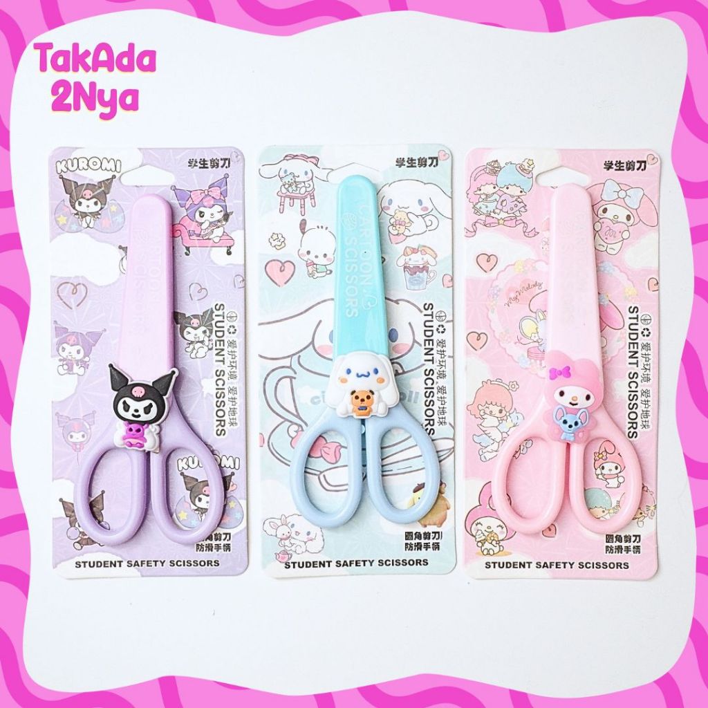 

Gunting Seath Sanrio No. 9105 Scoissors Stainless Penutup Safety Dapur Serbaguna
