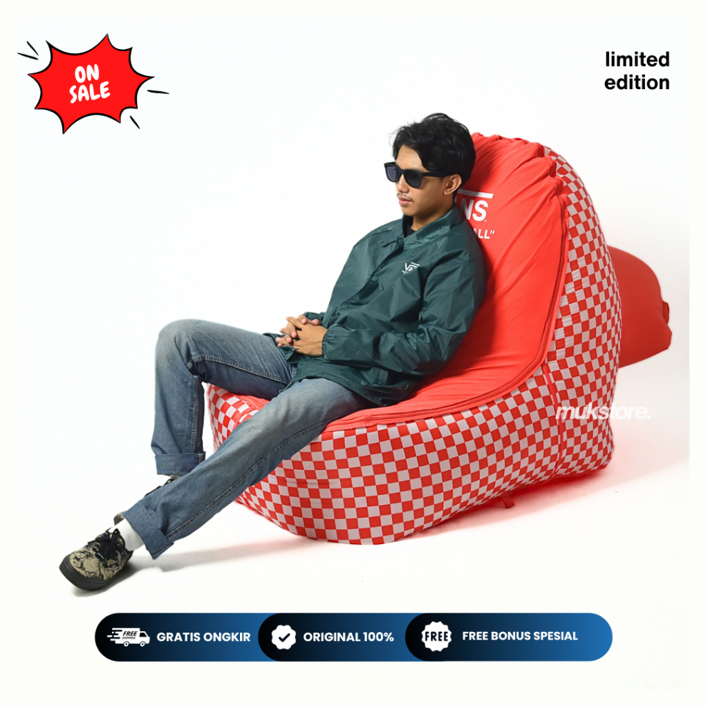 Bean Bag Angin Van*s Off The Wall Orange Original Limited Edition