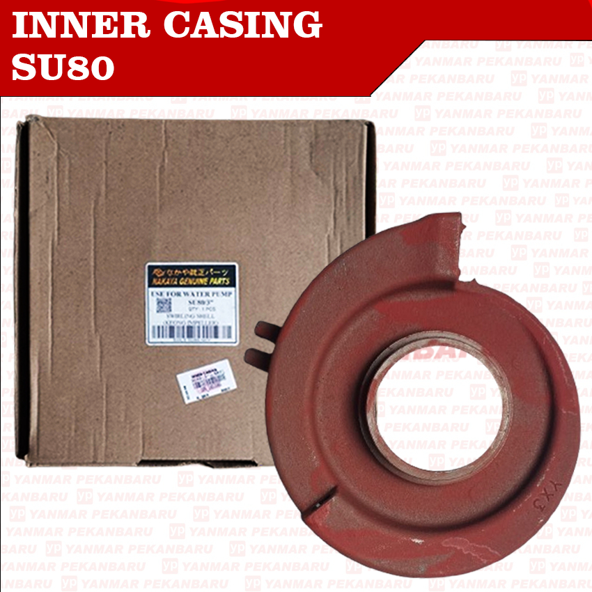 SU80 Inner Casing Impeller Housing Rumah Keong Kipas Mesin Pompa Air Alkon Irigasi Sawah 3 Inci Inch