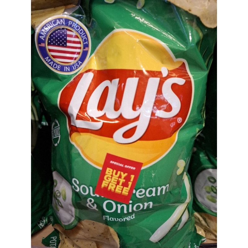 

Lays salt & vinegar /sour cream & onion /honey barbeque exp 31 maret 2025