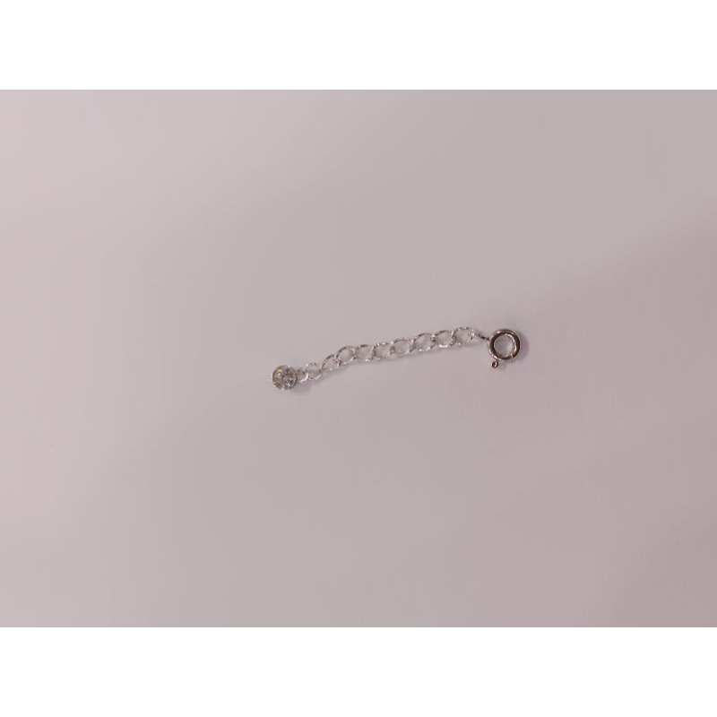 rantai emas penambah  atau extension gelang atau kalung  panjang 5cm white gold  bisa di buka pasang
