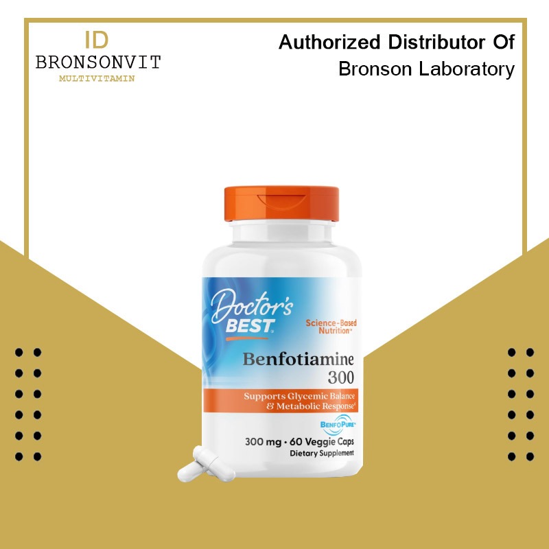 Doctors Best Benfotiamine with BenfoPure 300 mg 60 Veggie Caps Dr best benfotiamine