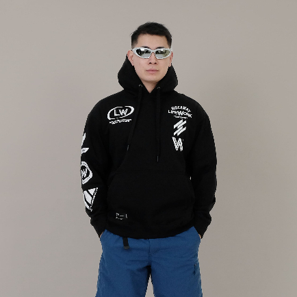 Lifework Korea Artwork Hideaway Hoodie Black 100% Original